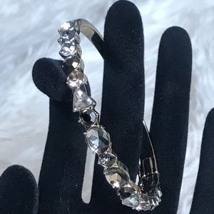 Givenchy Gold, Bronze & Crystal Bangle Bracelet